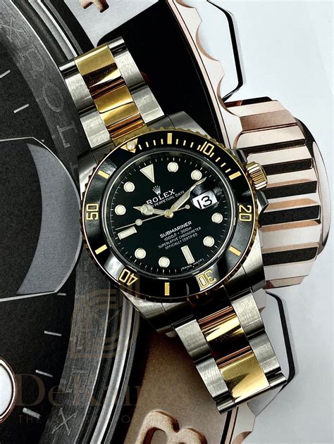 rolex submariner black and gold 2022|rolex submariner 2022 for sale.